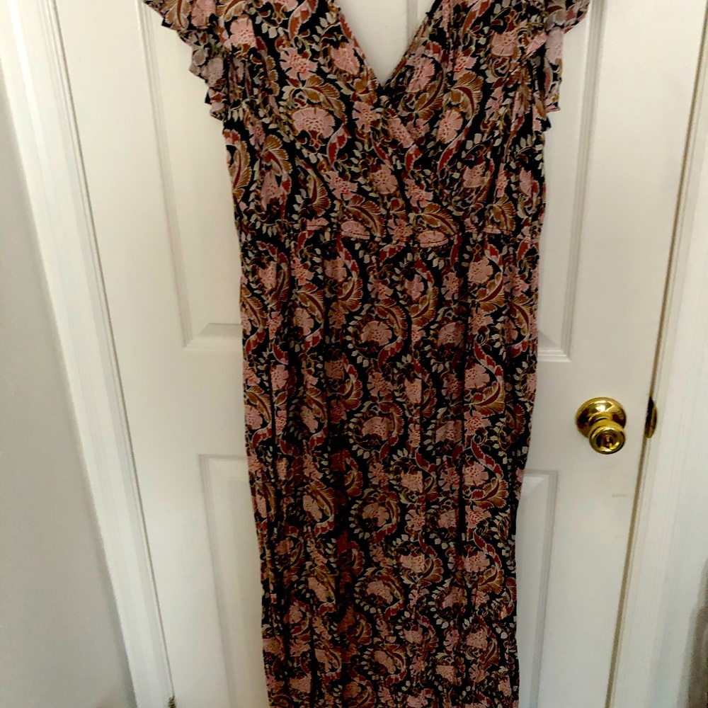 Plus romper w/maxi overlay